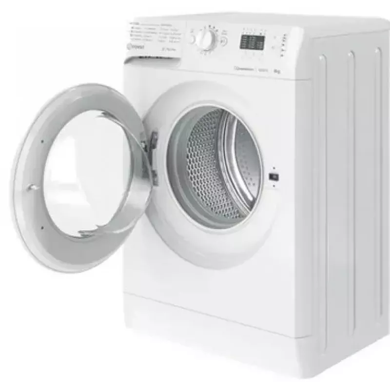 Priekinio įkrovimo skalbimo mašina INDESIT MTWSA 61294 W EE, 6 kg, inverterinis variklis, energijos klasė C