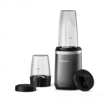 Stalo blenderis Philips 5000 serijos HR2766/00 — 1000 W, 0,7 L dubuo, 0,3 L smulkintuvas, juoda/nerūdijantis plienas
