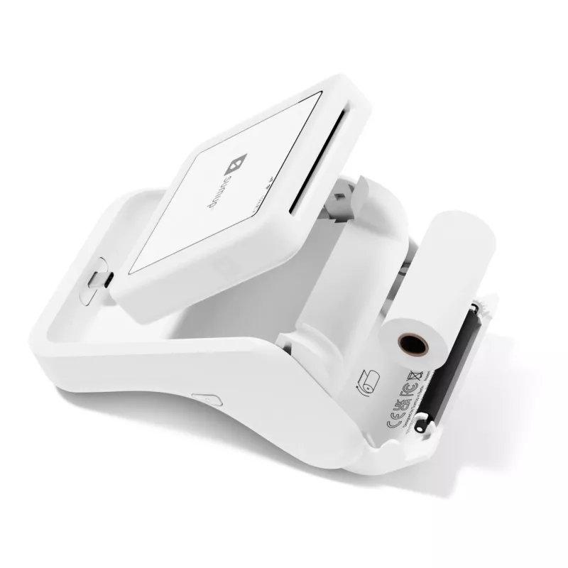 SumUp Solo Printer išmanusis kortelių skaitytuvas Baterija Wi-Fi Balta