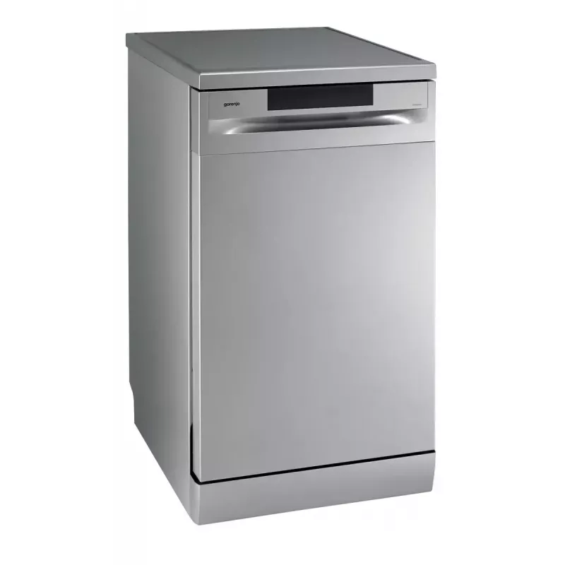 Laisvai pastatoma indaplovė Gorenje GS520E15S, siaura 45 cm, 9 komplektų, 47 dB, pilka