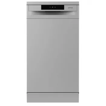 Laisvai pastatoma indaplovė Gorenje GS520E15S, siaura 45 cm, 9 komplektų, 47 dB, pilka