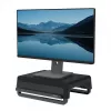 Fellowes kompiuterio monitoriaus stovas su 3 aukščio reguliavimais - Breyta monitoriaus pakyla su kabelių valdymu - ergonomiškas reguliuojamas monitoriaus stovas kompiuteriams - maks. svoris 15 kg - juodas