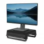 Fellowes kompiuterio monitoriaus stovas su 3 aukščio reguliavimais - Breyta monitoriaus pakyla su kabelių valdymu - ergonomiškas reguliuojamas monitoriaus stovas kompiuteriams - maks. svoris 15 kg - juodas