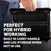 Fellowes kompiuterio monitoriaus stovas su 3 aukščio reguliavimais - Breyta monitoriaus pakyla su kabelių valdymu - ergonomiškas reguliuojamas monitoriaus stovas kompiuteriams - maks. svoris 15 kg - juodas
