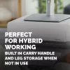 Fellowes kompiuterio monitoriaus stovas su 3 aukščio reguliavimais - Breyta monitoriaus pakyla su kabelių valdymu - ergonomiškas reguliuojamas monitoriaus stovas kompiuteriams - maks. svoris 15 kg - balta