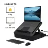 Fellows nešiojamojo kompiuterio nešiojimo dėklas su įmontuotu laptop stovu - Breyta užrakinamas nešiojamojo kompiuterio nešiojimo dėklas hibridiniam darbui ir nešiojamiesiems kompiuteriams iki 14 colių / 4 kg - juodas