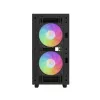 Korpusas DeepCool CH360 DIGITAL Micro Tower, grūdintas stiklas, microATX/Mini-ITX, priekyje 2x140mm, įmontuotas ekranas, USB-C