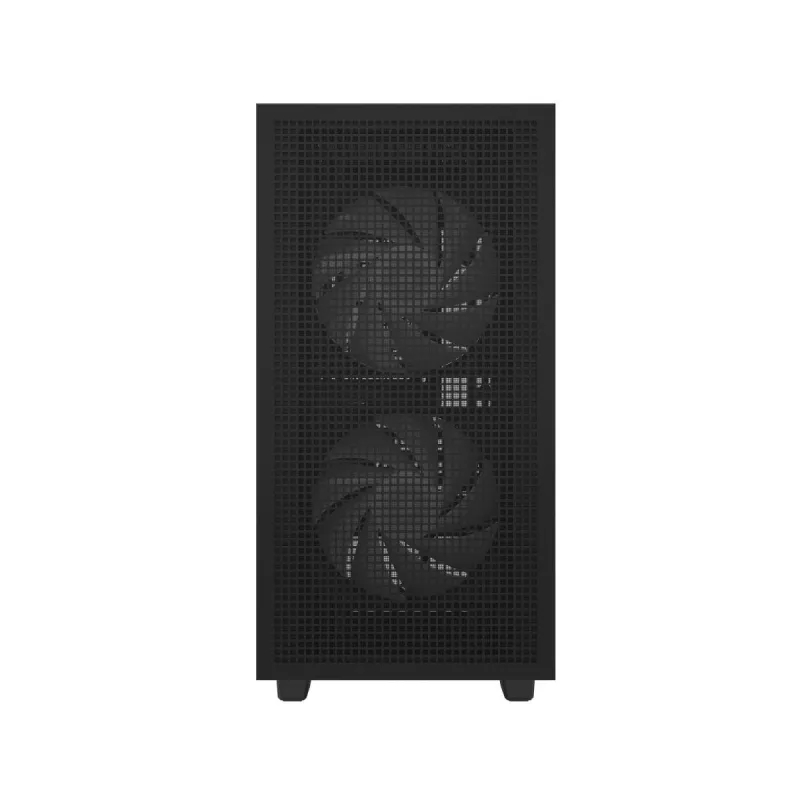 Korpusas DeepCool CH360 DIGITAL Micro Tower, grūdintas stiklas, microATX/Mini-ITX, priekyje 2x140mm, įmontuotas ekranas, USB-C