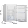 Gorenje RB492PW kombinuotas šaldytuvas Laisvai pastatomas 119 L Balta