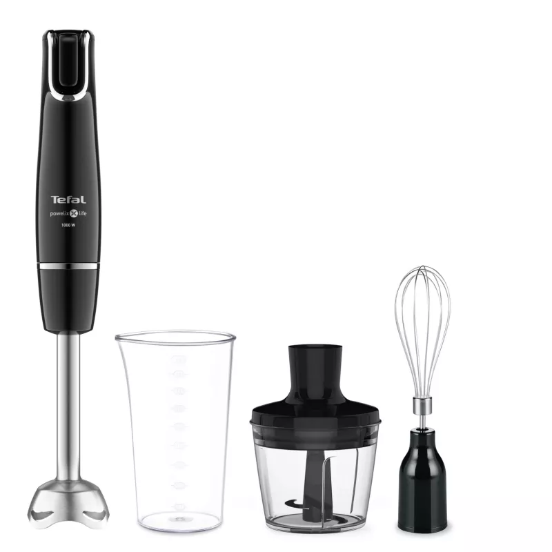 Virimo blenderis Tefal HB9438 — rankinis/virimo blenderis, 1000 W, 0,8 l dubuo, juodas