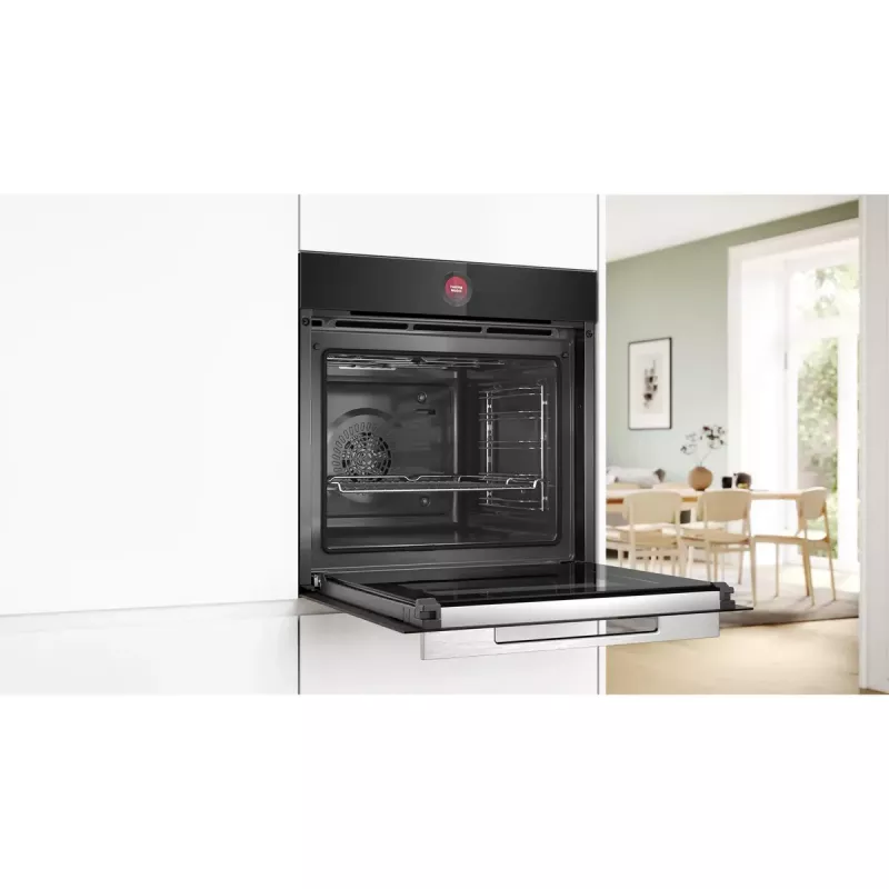 Įmontuojama orkaitė Bosch Serie 8 HBG7721B1 — elektrinė, 71 l, pirolizinis valymas, jutiklinis valdymas, „Wi‑Fi“, halogeninė lempa, juoda