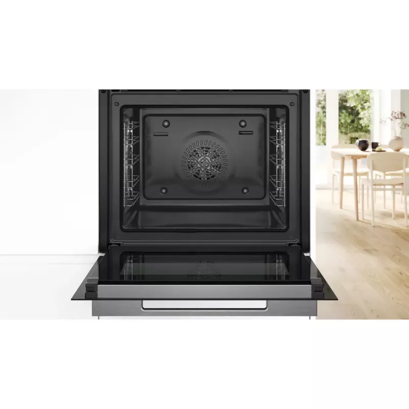 Įmontuojama orkaitė Bosch Serie 8 HBG7721B1 — elektrinė, 71 l, pirolizinis valymas, jutiklinis valdymas, „Wi‑Fi“, halogeninė lempa, juoda