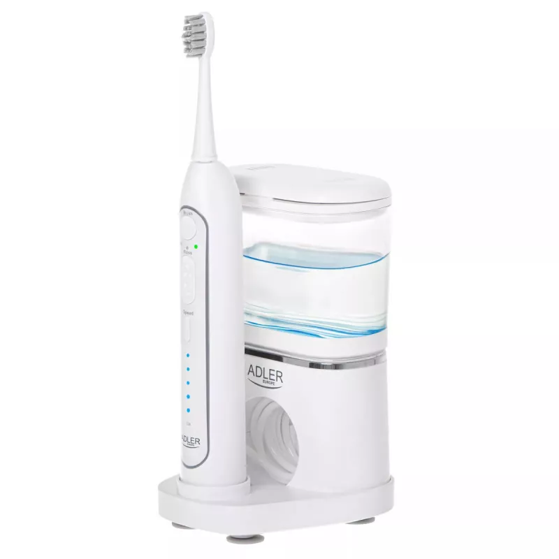 Dantų šepetėlis Adler 2-in-1 Water Flossing Sonic Brush AD 2180w