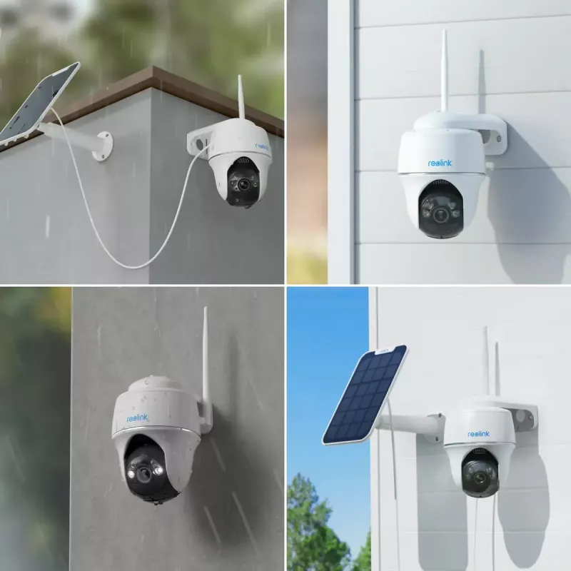 IP stebėjimo kamera Reolink Argus Series B430 — 5 MP, belaidė, baterija/saulės energija 6000 mAh, kupolinė, vidaus/lauko, PIR, 355° pasukimas, 140° pakreipimas