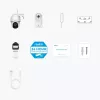 IP stebėjimo kamera Reolink Argus Series B430 — 5 MP, belaidė, baterija/saulės energija 6000 mAh, kupolinė, vidaus/lauko, PIR, 355° pasukimas, 140° pakreipimas