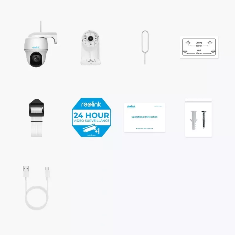 IP stebėjimo kamera Reolink Argus Series B430 — 5 MP, belaidė, baterija/saulės energija 6000 mAh, kupolinė, vidaus/lauko, PIR, 355° pasukimas, 140° pakreipimas
