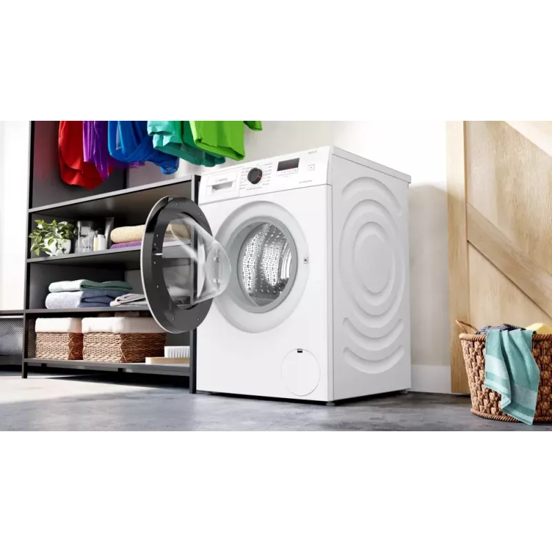 Bosch Serie 2 WGE0240ASN skalbimo mašina Priekinio pakrovimo 7 kg 1351 RPM Balta