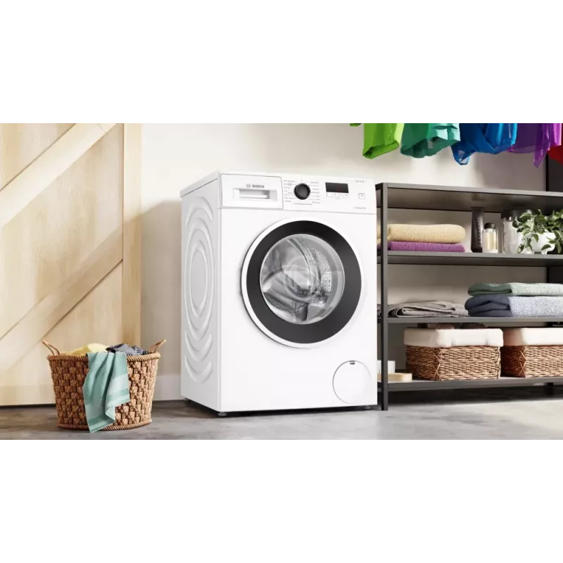 Bosch Serie 2 WGE0240ASN skalbimo mašina Priekinio pakrovimo 7 kg 1351 RPM Balta