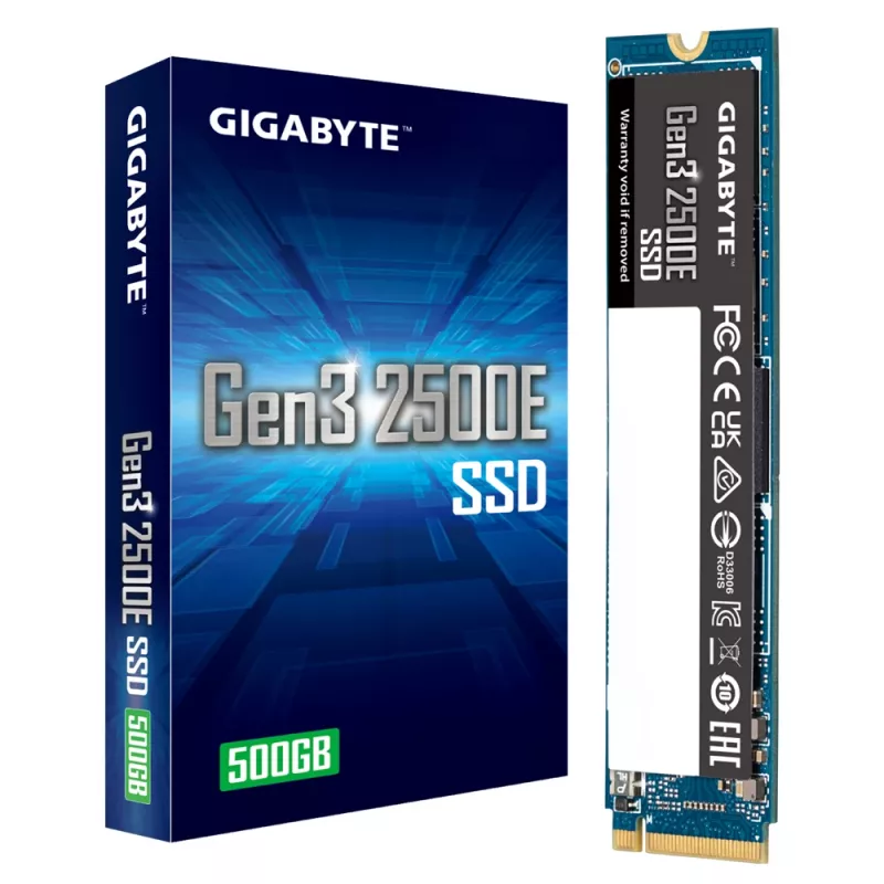 SSD diskas GIGABYTE 500GB M.2 PCI Express 3.0 NVMe Gen3 2500E