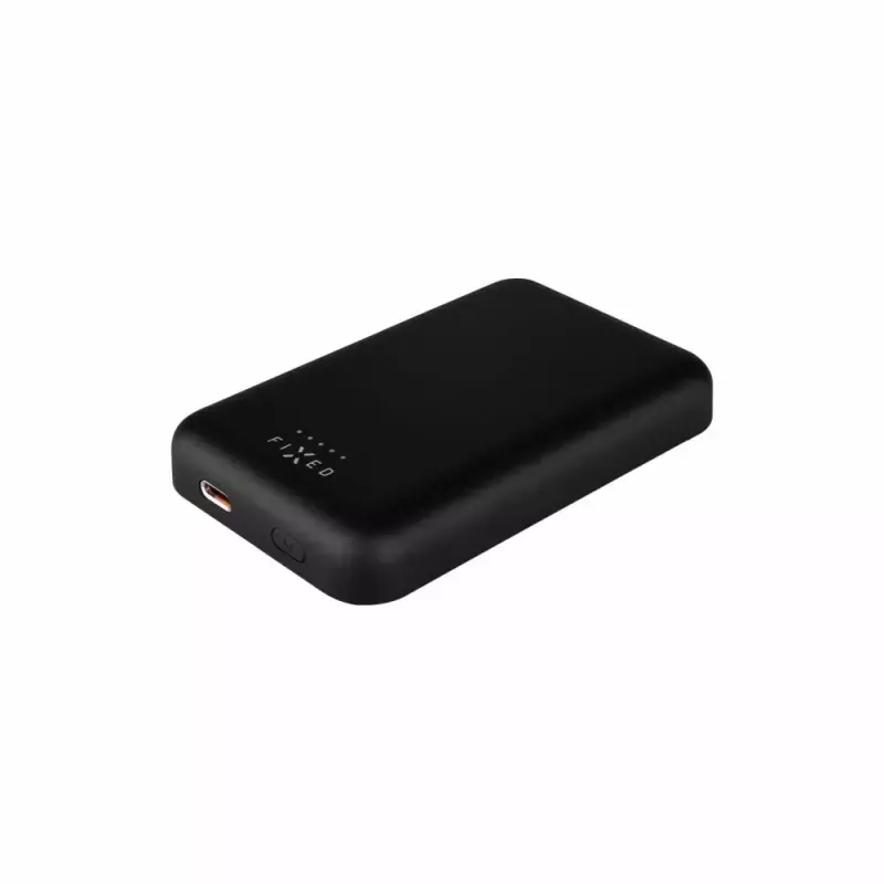 Nešiojama išorinė baterija FIXED MagZen 6000 mAh — juoda, USB išvestis išmaniesiems telefonams ir planšetėms