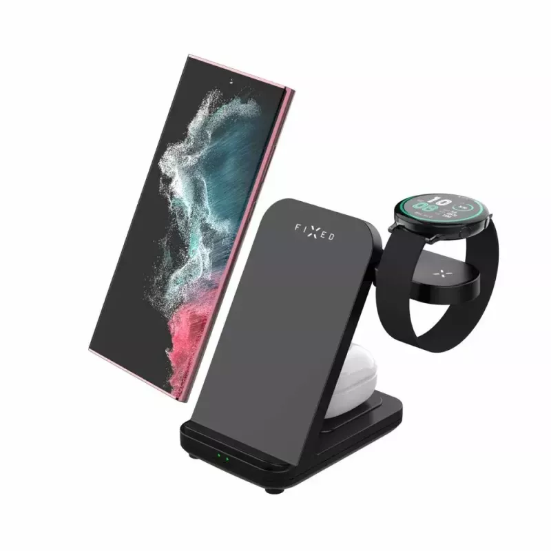 Nešiojama išorinė baterija FIXED Powerstation FIXPOS-SA-BK 10000 mAh, nešiojamas įkroviklis, 10000 mAh talpa