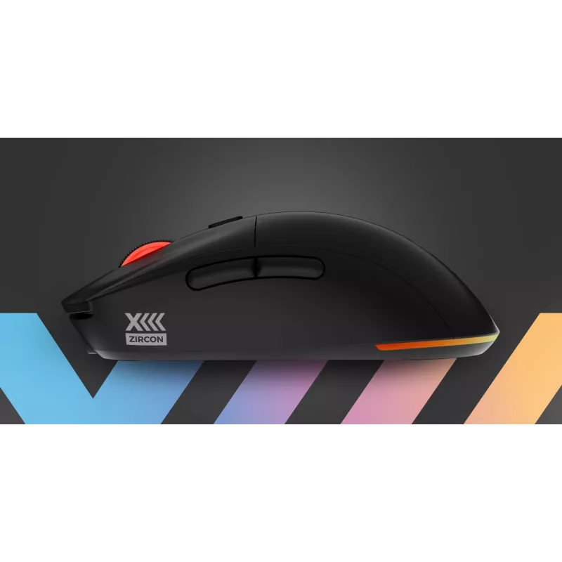 GENESIS Zircon XIII pelė žaidimams Ambidextrous RF Wireless + USB Type-C Optinė 26000 DPI