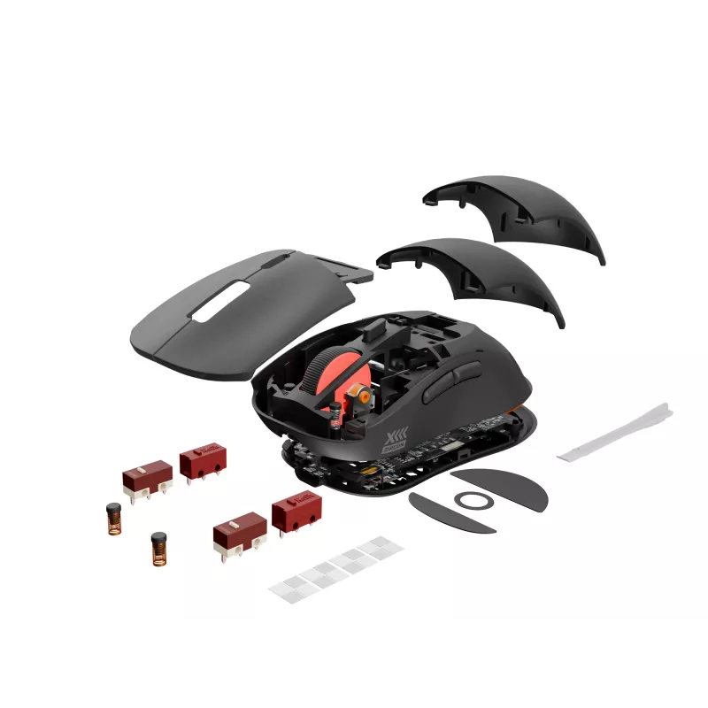 GENESIS Zircon XIII pelė žaidimams Ambidextrous RF Wireless + USB Type-C Optinė 26000 DPI