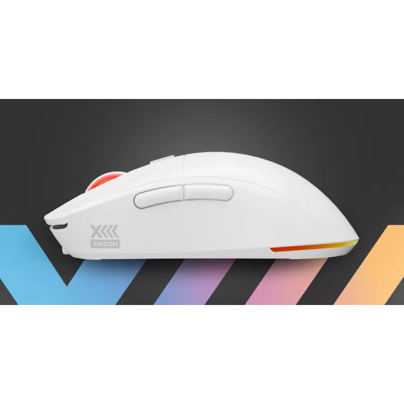 GENESIS Zircon XIII pelė žaidimams Ambidextrous RF Wireless + USB Type-C Optinė 26000 DPI