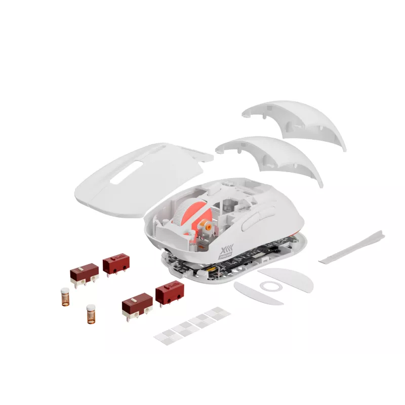 GENESIS Zircon XIII pelė žaidimams Ambidextrous RF Wireless + USB Type-C Optinė 26000 DPI