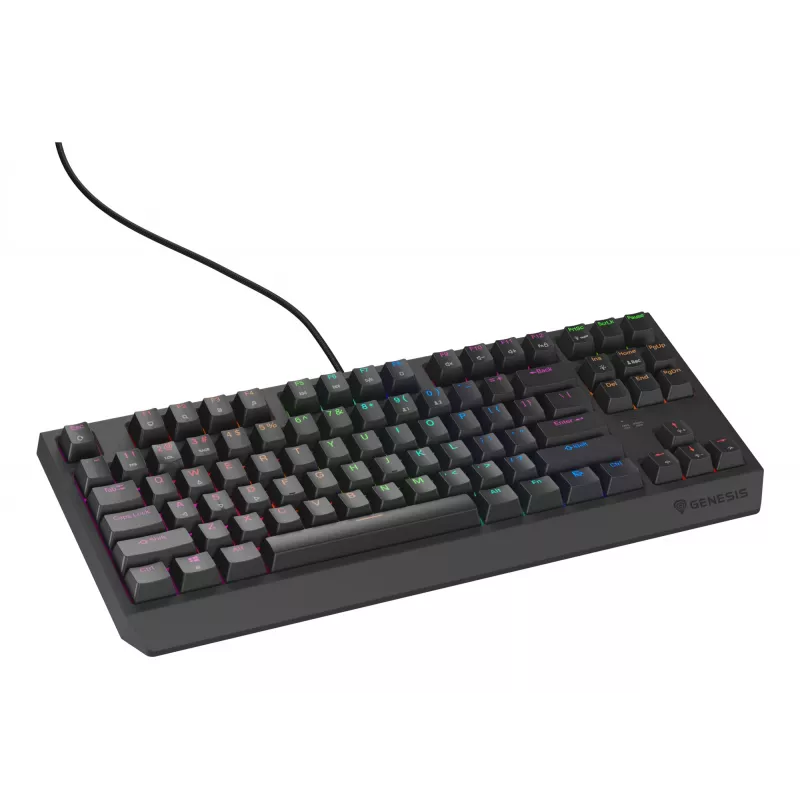 GENESIS Thor 230 TKL Lite klaviatūra, skirta žaidimams, USB, QWERTY, angliška, juoda
