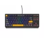 GENESIS THOR 230 TKL klaviatūra žaidimams USB + RF belaidis + Bluetooth QWERTY juoda, mėlyna, pilka, oranžinė