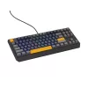 GENESIS THOR 230 TKL klaviatūra žaidimams USB + RF belaidis + Bluetooth QWERTY juoda, mėlyna, pilka, oranžinė