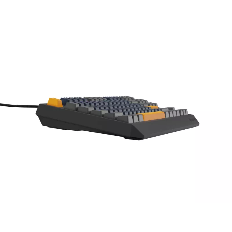 GENESIS THOR 230 TKL klaviatūra žaidimams USB + RF belaidis + Bluetooth QWERTY juoda, mėlyna, pilka, oranžinė