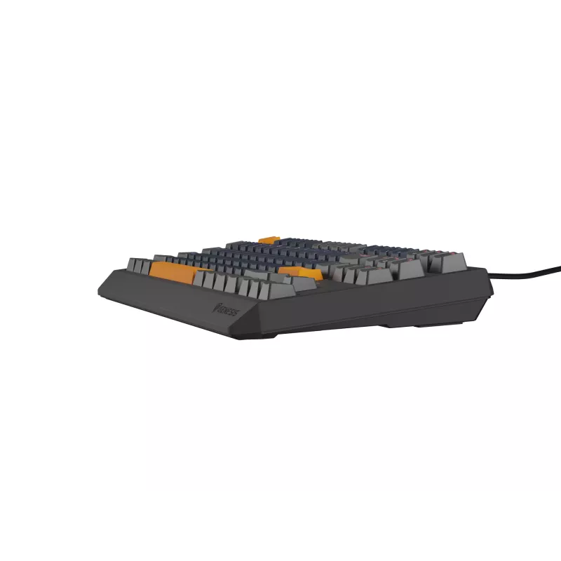 GENESIS THOR 230 TKL klaviatūra žaidimams USB + RF belaidis + Bluetooth QWERTY juoda, mėlyna, pilka, oranžinė