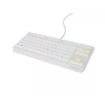 GENESIS Thor 230 TKL klaviatūra Gaming USB + RF Wireless + Bluetooth QWERTY balta