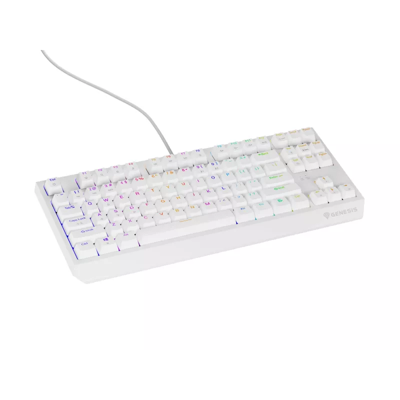 GENESIS Thor 230 TKL klaviatūra Gaming USB + RF Wireless + Bluetooth QWERTY balta