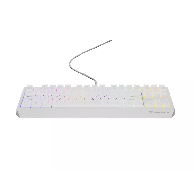 GENESIS Thor 230 TKL klaviatūra Gaming USB + RF Wireless + Bluetooth QWERTY balta