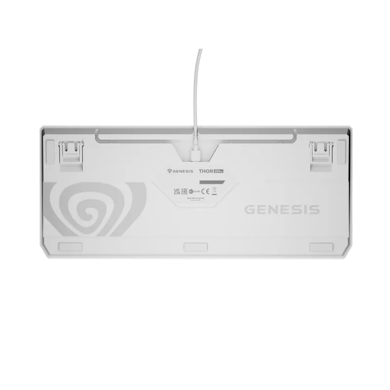 GENESIS Thor 230 TKL klaviatūra Gaming USB + RF Wireless + Bluetooth QWERTY balta