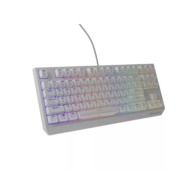 GENESIS Thor 230 TKL klaviatūra Gaming USB + RF Wireless + Bluetooth QWERTY balta