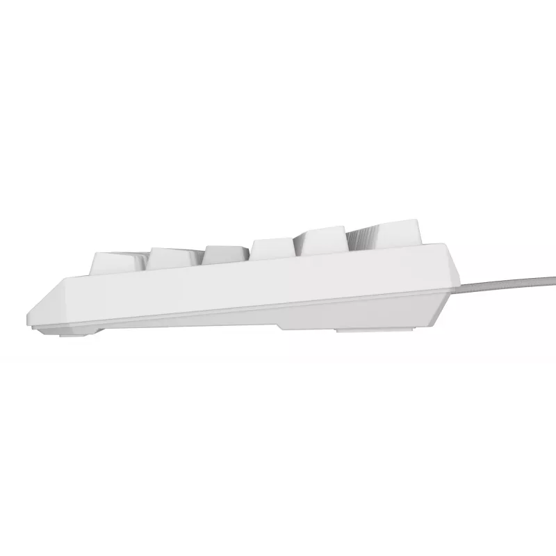 Žaidimų klaviatūra be skaičių bloko GENESIS Thor 230 TKL — USB, RF belaidis, Bluetooth, QWERTY, balta