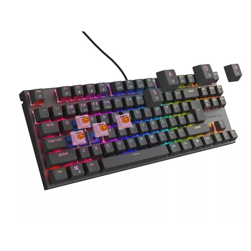 GENESIS Thor 303 TKL klaviatūra Gaming USB QWERTY US International Black
