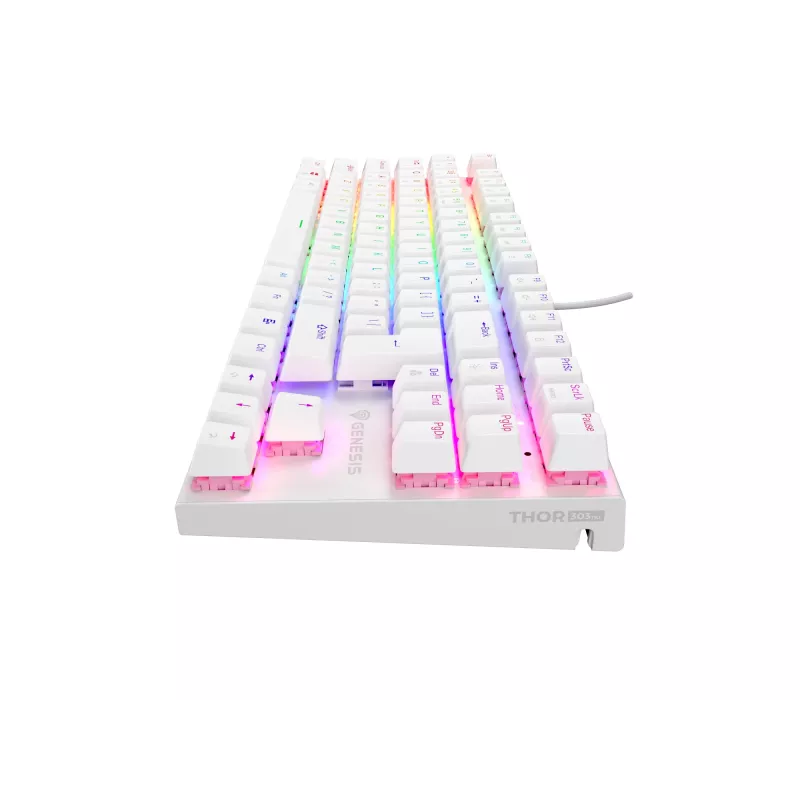 GENESIS Thor 303 TKL klaviatūra Gaming USB QWERTY US International White