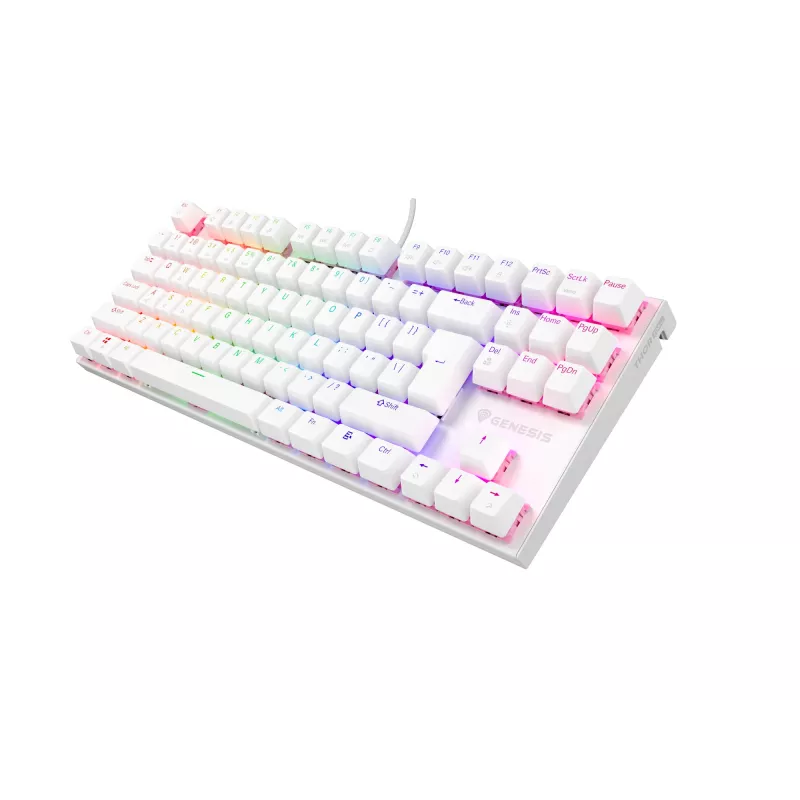 GENESIS Thor 303 TKL klaviatūra Gaming USB QWERTY US International White