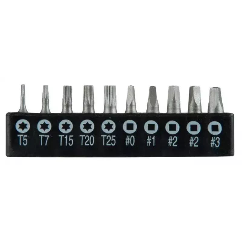 Rankinis atsuktuvų rinkinys STANLEY STHT0-62113 su Phillips, Robertson ir Torx antgaliais, magnetiniais galiukais, ergonominėmis rankenomis