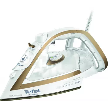 Tefal Puregliss FV8042 sausas ir garinis lygintuvas su Durilium AirGlide Autoclean padu 3000 W bronzinė, balta