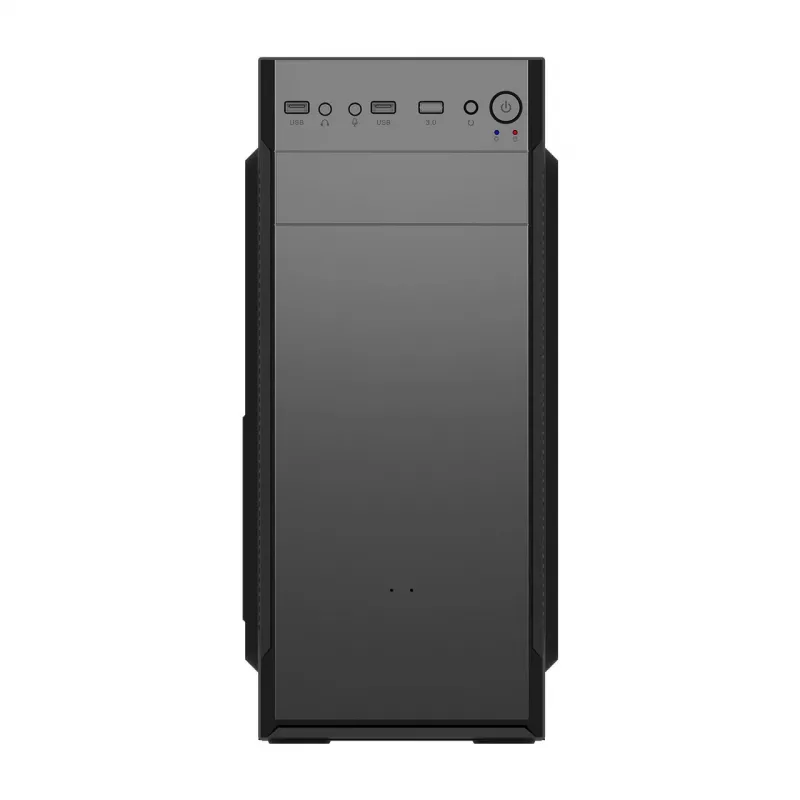 PC Case FSP CMT160 Midi Tower Juoda — supports ATX/µATX/ITX, 1×3.5 inch + 2×2.5 inch bays, 1×5.25 inch, USB 3.2 Gen1 Type-A, 173×370×410 mm