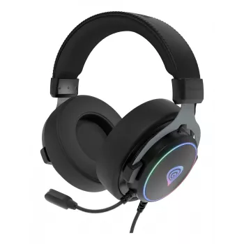 GENESIS Neon 764 ausinės, laidinės, lankeliu, žaidimams, USB Type-A, juodos