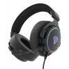 GENESIS Neon 764 ausinės, laidinės, lankeliu, žaidimams, USB Type-A, juodos