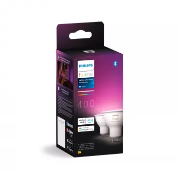 Philips Hue White and colour ambience GU10 – išmanusis prožektorius – (2 vnt.)