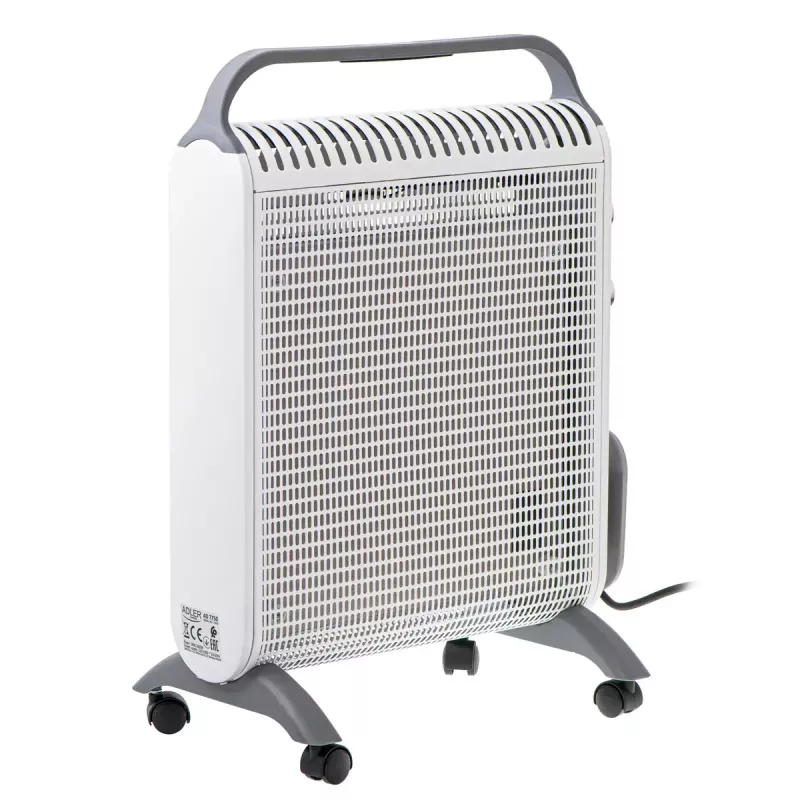 Elektrinis konvektorinis šildytuvas Adler AD 7750, 2000 W, 2 galios lygiai, IP24, baltas
